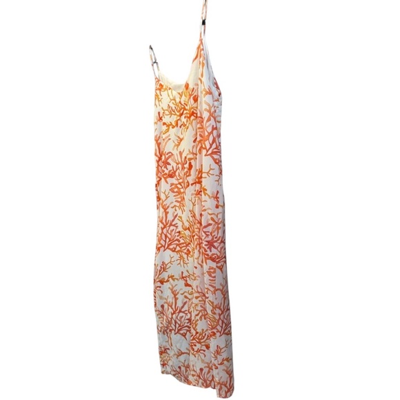 Cooper & EllaOrange and White seascape  Coral Maxi Dress size 14 - Picture 5 of 9
